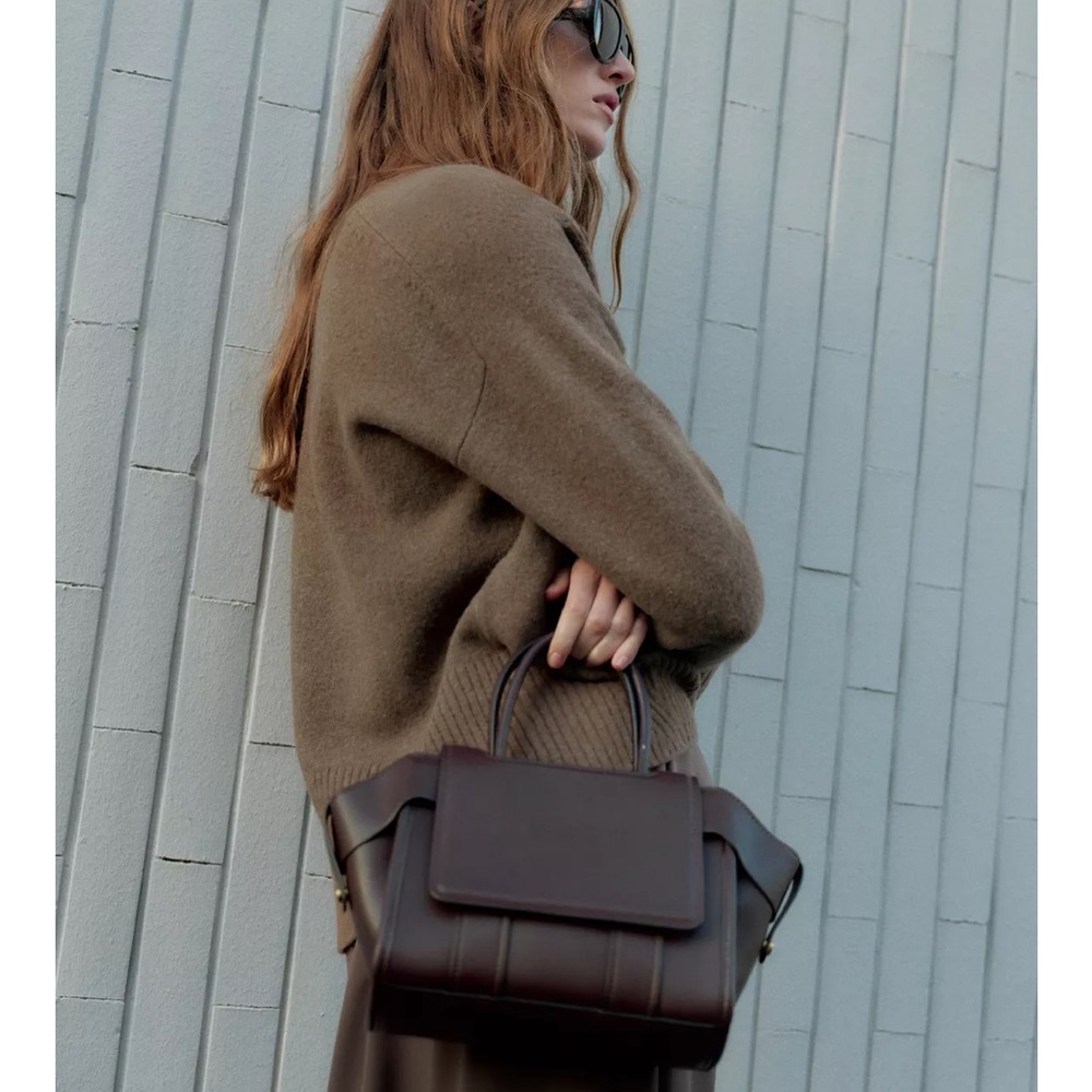 NWT Elegant Zara Burgundy Handbag